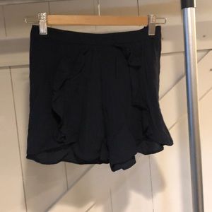H&M Navy Shorts with ruffles